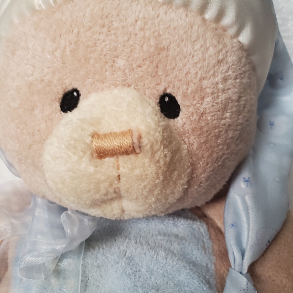 Baby Gund Blue PJ Bag VGC 21" SEWN EYES W/zipper - Picture 2 of 10